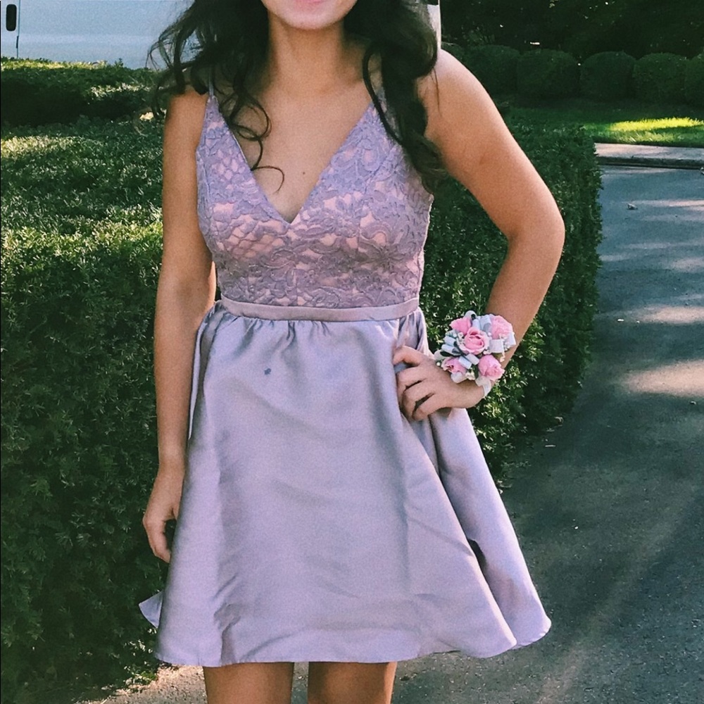 HONEY AND ROSIE LILAC HOMECOMING DRESS